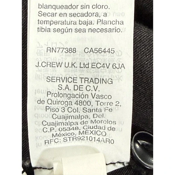 Madewell Womens Black Denim Button Front Mini Shirt Dress H2278 Size XS W474 - Picture 4 of 10